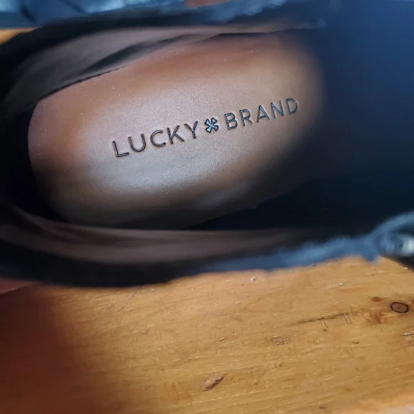 Lucky Brand Leather Ankle Boots Size 10m. - Picture 5 of 7